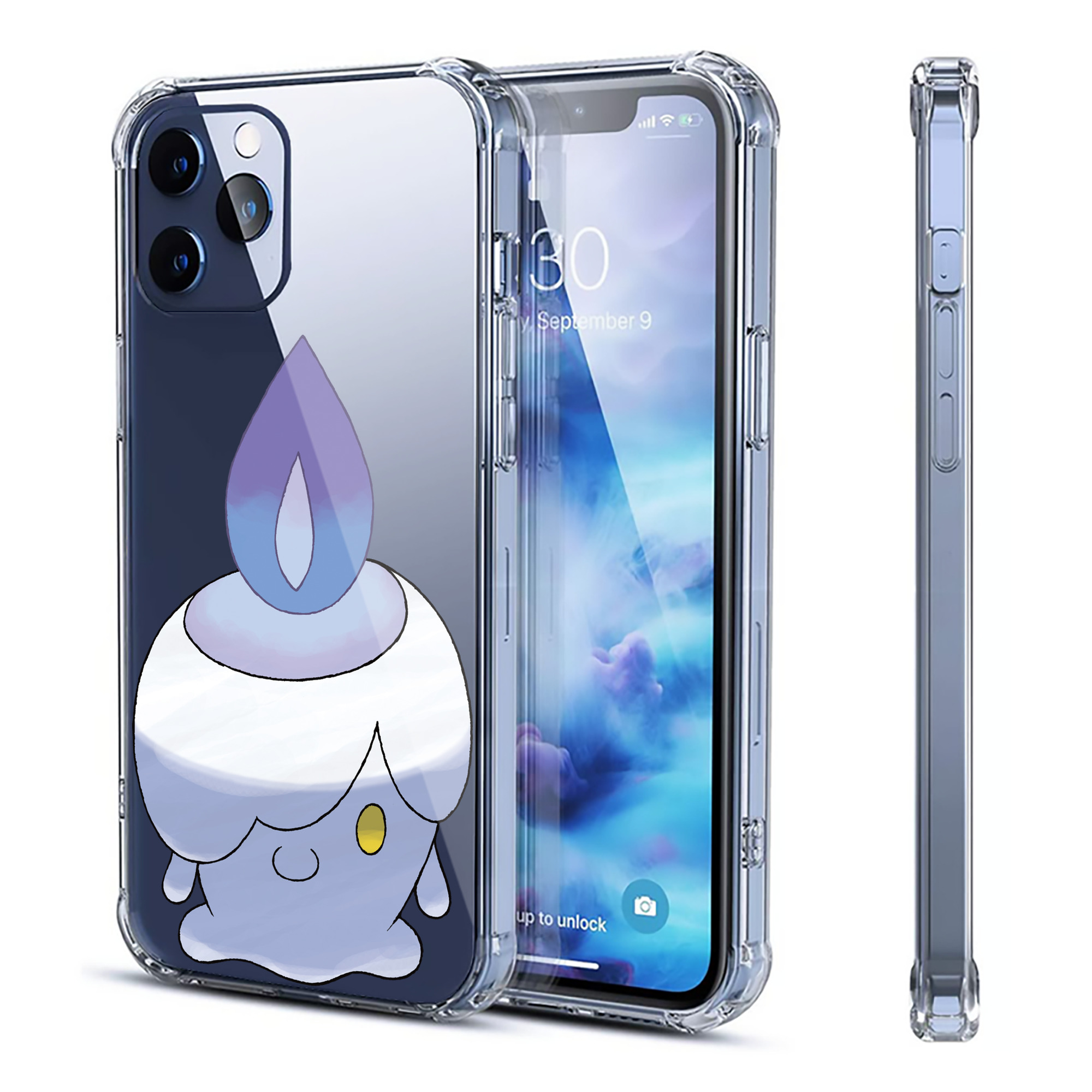 （画像用） ポケットモンスター Pokémon 【iPhone 12シリーズ対応】透明スマホケース（クリアソフトケース）
